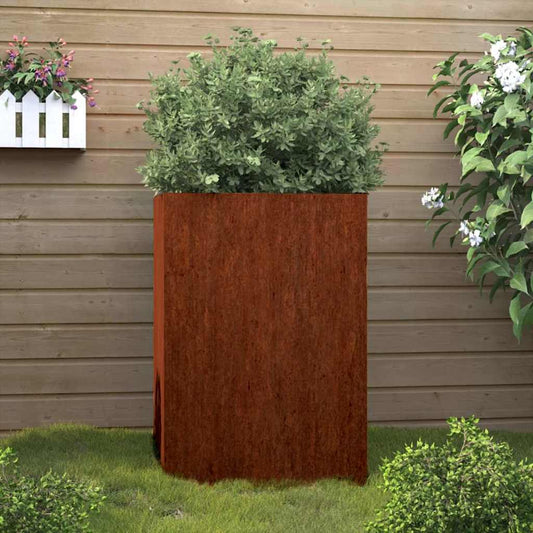 Fioriera 42x38x75 cm Acciaio Corten