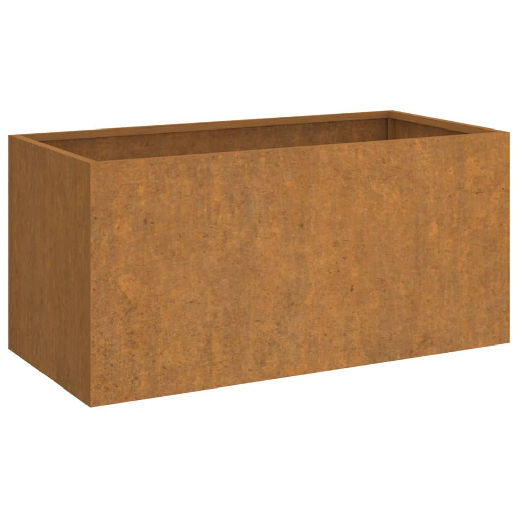 Fioriera 62x30x29 cm Acciaio Corten - homemem39