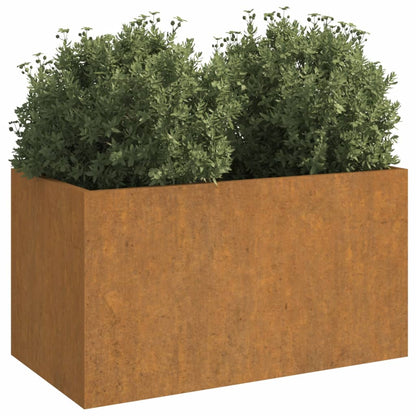 Fioriera 62x30x29 cm Acciaio Corten - homemem39