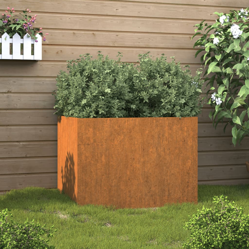 Fioriera 62x47x46 cm Acciaio Corten - homemem39