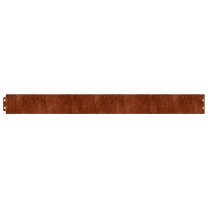 Bordure per Prato 10 pz 10x103 cm Flessibili in Acciaio Corten | homemem39