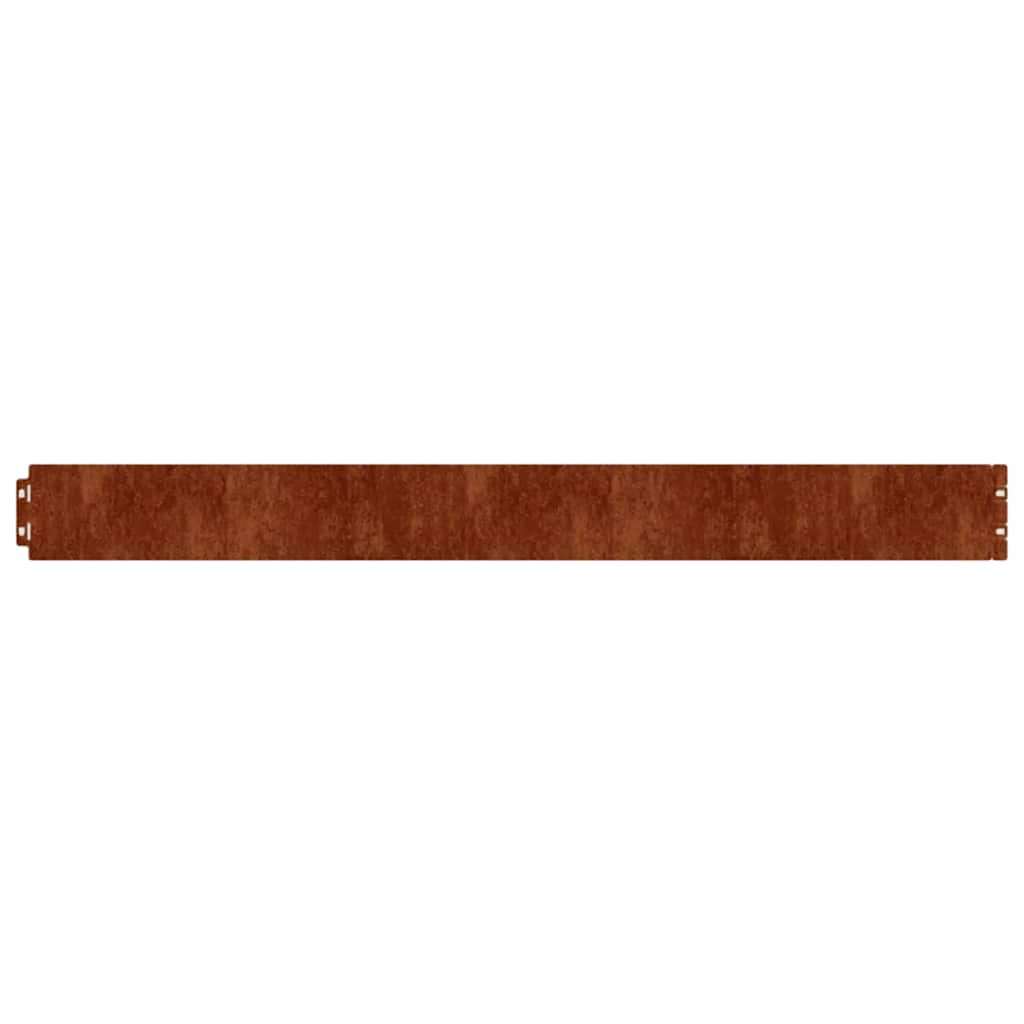 Bordure per Prato 50 pz 10x103 cm Flessibili in Acciaio Corten | homemem39