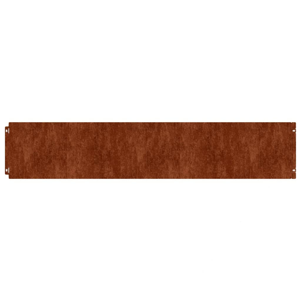 Bordure per Prato 10 pz 20x103 cm Flessibili in Acciaio Corten | homemem39