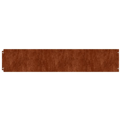 Bordure per Prato 10 pz 20x103 cm Flessibili in Acciaio Corten | homemem39