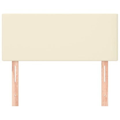 Testiera Crema 80x5x78/88 cm in Similpelle