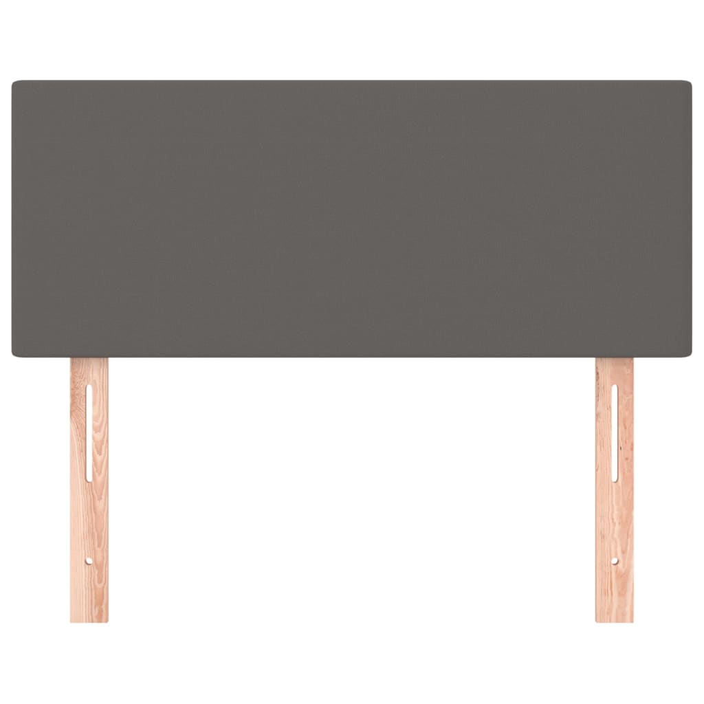 Testiera Grigia 80x5x78/88 cm in Similpelle - homemem39