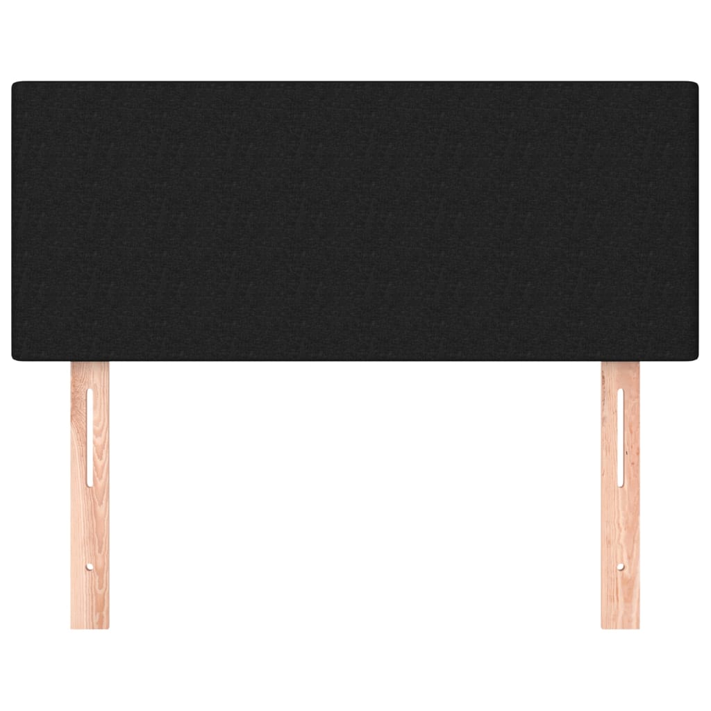 Testiera Nera 90x5x78/88 cm in Tessuto - homemem39
