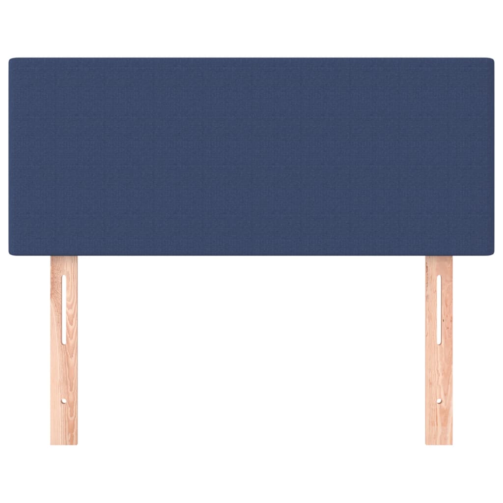 Testiera Blu 90x5x78/88 cm in Tessuto