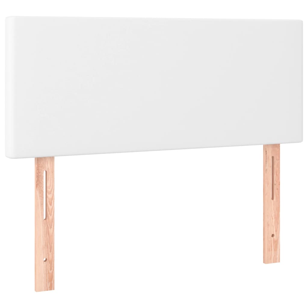 Testiera Bianca 90x5x78/88 cm in Similpelle - homemem39