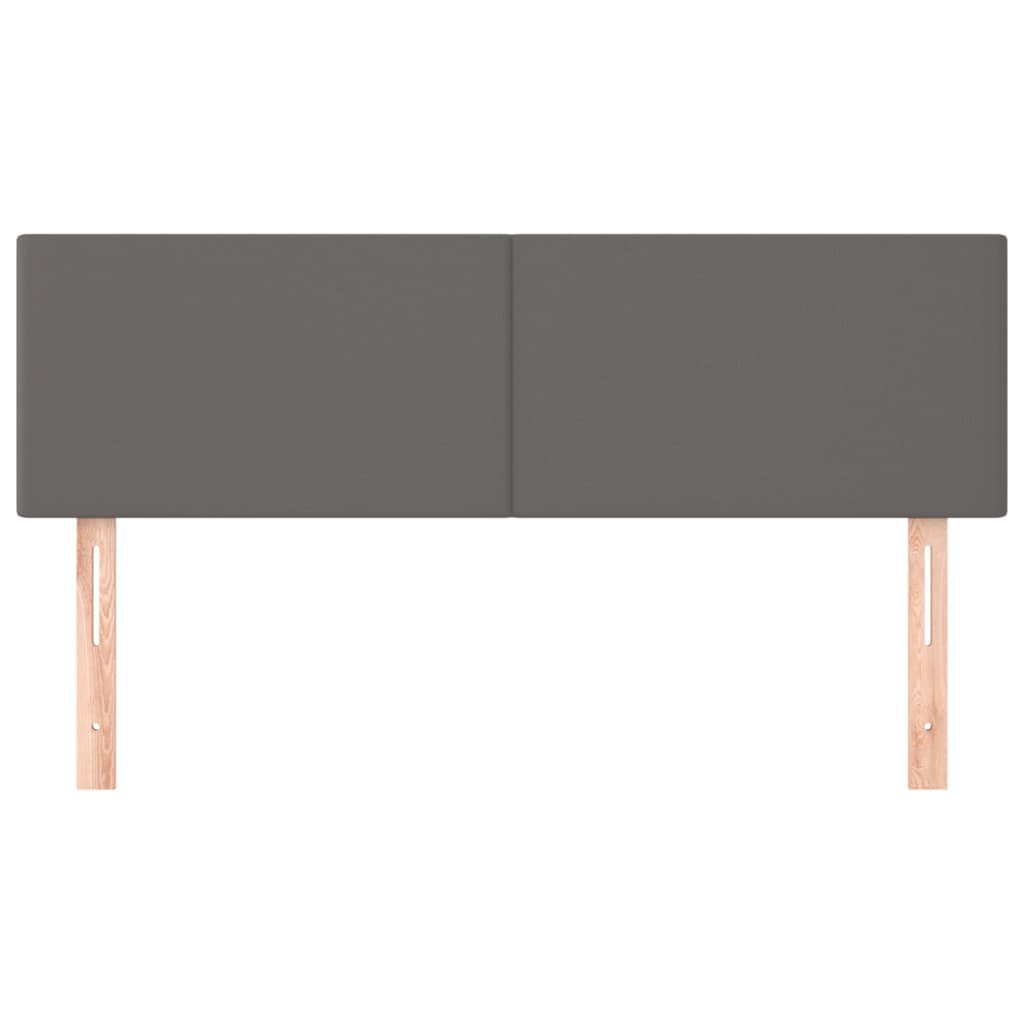 Testiere 2 pz Grigie 72x5x78/88 cm in Similpelle - homemem39