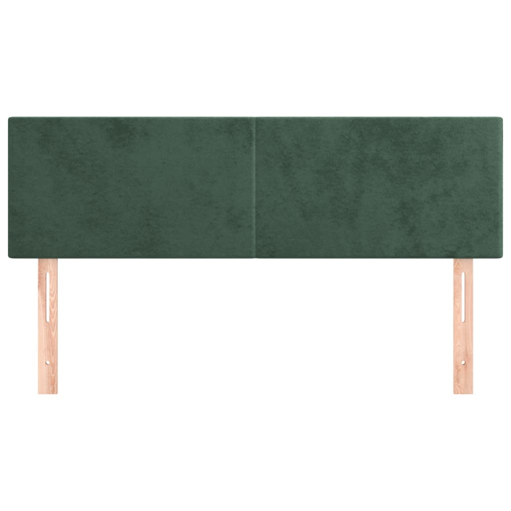 Testiere 2 pz Verde Scuro 72x5x78/88 cm in Velluto - homemem39