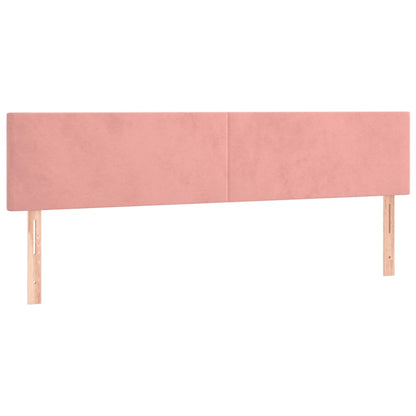 Testiera Rosa 180x5x78/88 cm in Velluto | homemem39