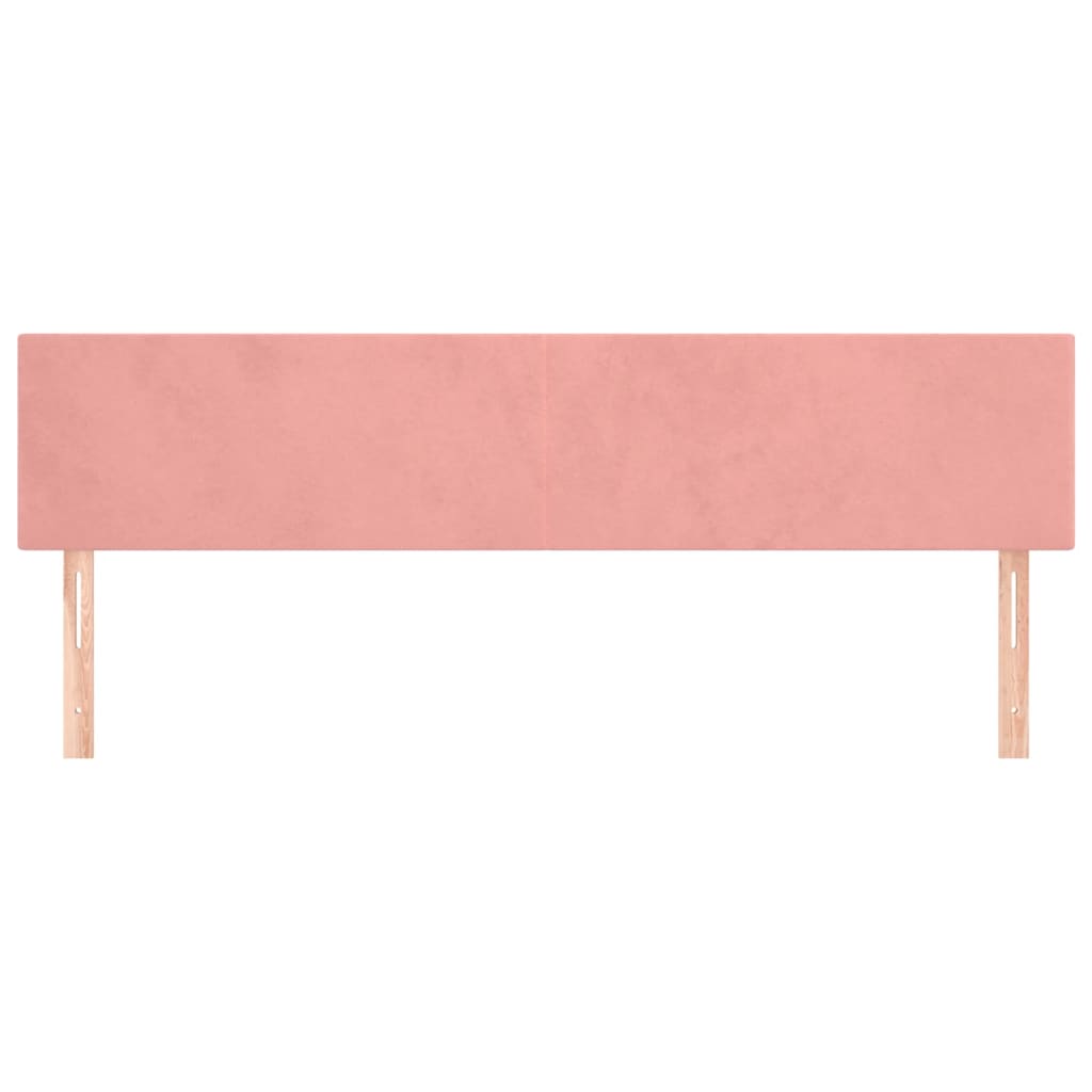 Testiera Rosa 180x5x78/88 cm in Velluto | homemem39