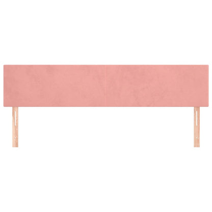 Testiera Rosa 180x5x78/88 cm in Velluto | homemem39