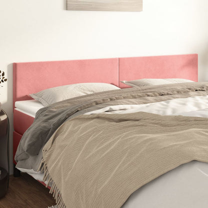 Testiera Rosa 180x5x78/88 cm in Velluto | homemem39