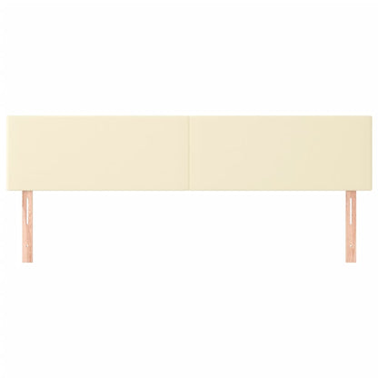 Testiere 2 pz Crema 100x5x78/88 cm in Similpelle