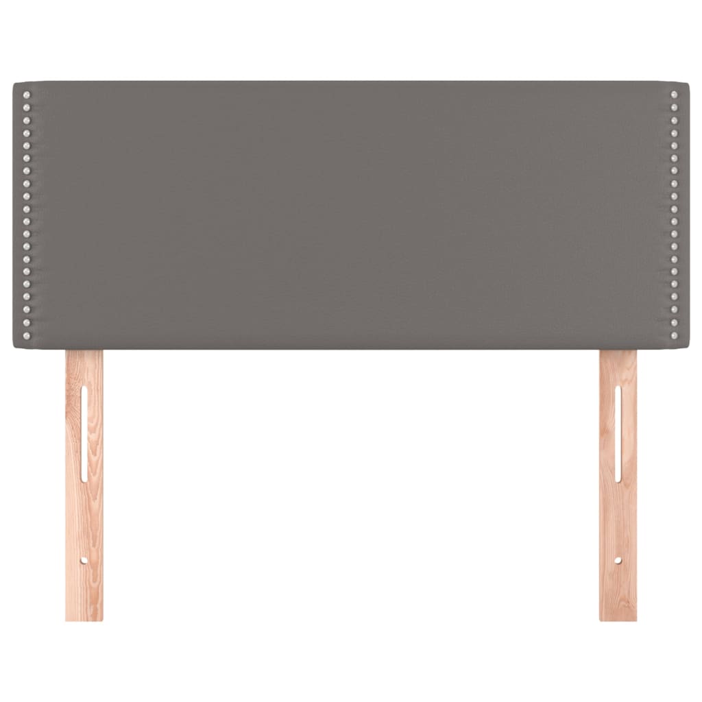 Testiera Grigia 80x5x78/88 cm in Similpelle - homemem39