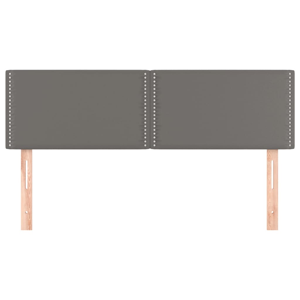 Testiere 2 pz Grigie 72x5x78/88 cm in Similpelle - homemem39