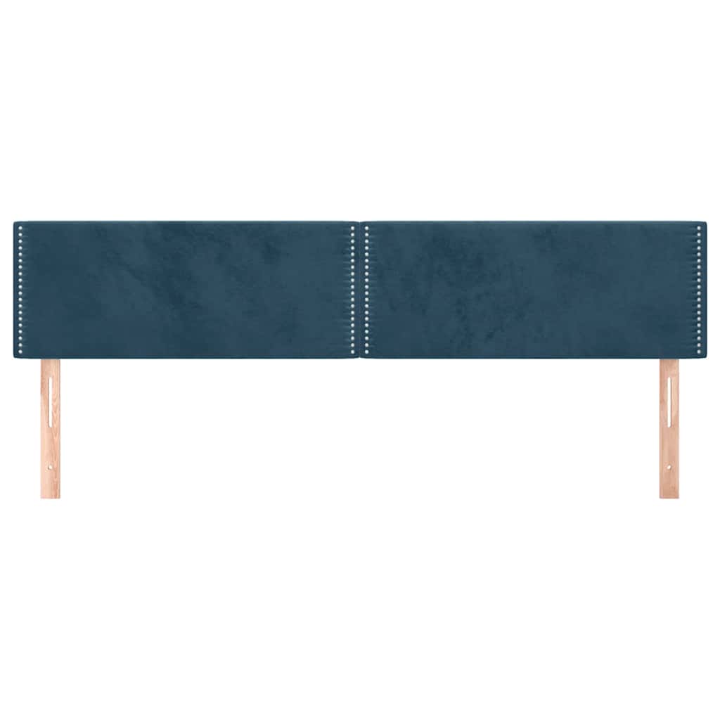 Testiera Blu Scuro 160x5x78/88 cm in Velluto | homemem39