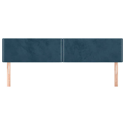Testiera Blu Scuro 160x5x78/88 cm in Velluto | homemem39