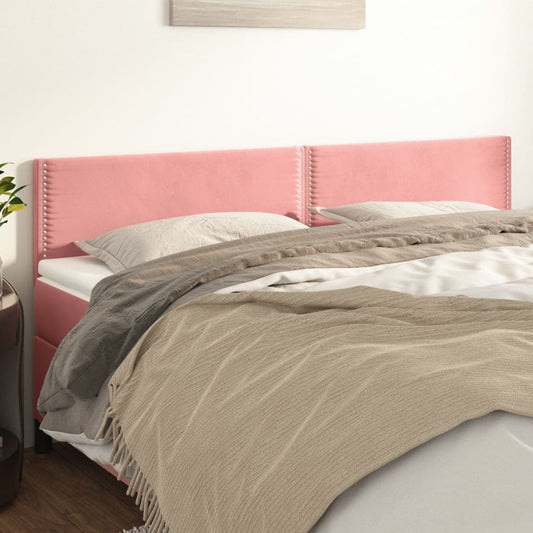 Testiera Rosa 160x5x78/88 cm in Velluto | homemem39