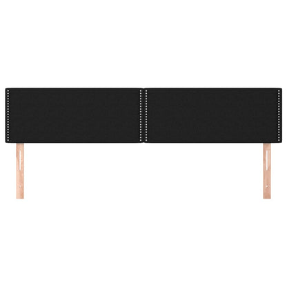 Testiera 2 pz Nera 90x5x78/88 cm in Tessuto - homemem39