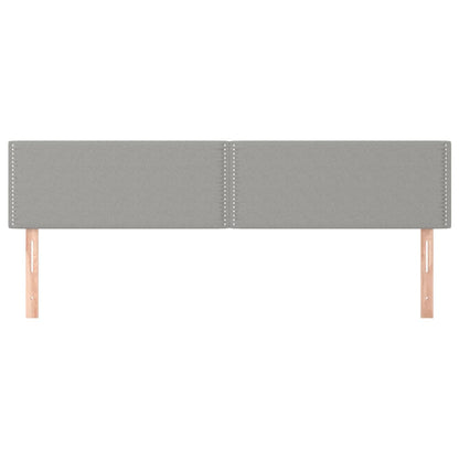 Testiere 2 pz Grigio Chiaro 100x5x78/88 cm in Tessuto - homemem39