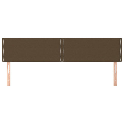 Testiera Marrone Scuro 200x5x78/88 cm in Tessuto | homemem39