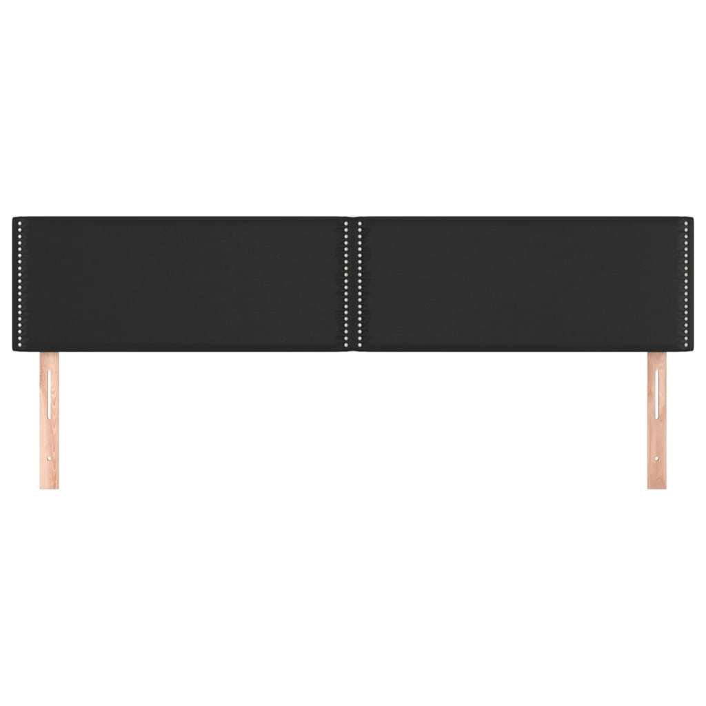 Testiere 2 pz Nere 100x5x78/88 cm in Similpelle - homemem39