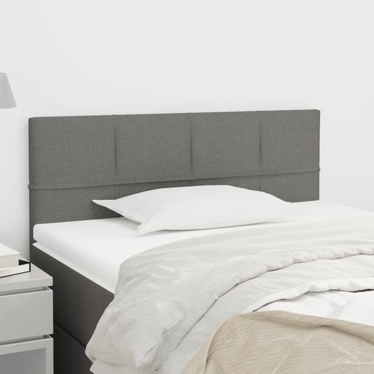 Testiera Grigio Scuro 90x5x78/88 cm in Tessuto | homemem39