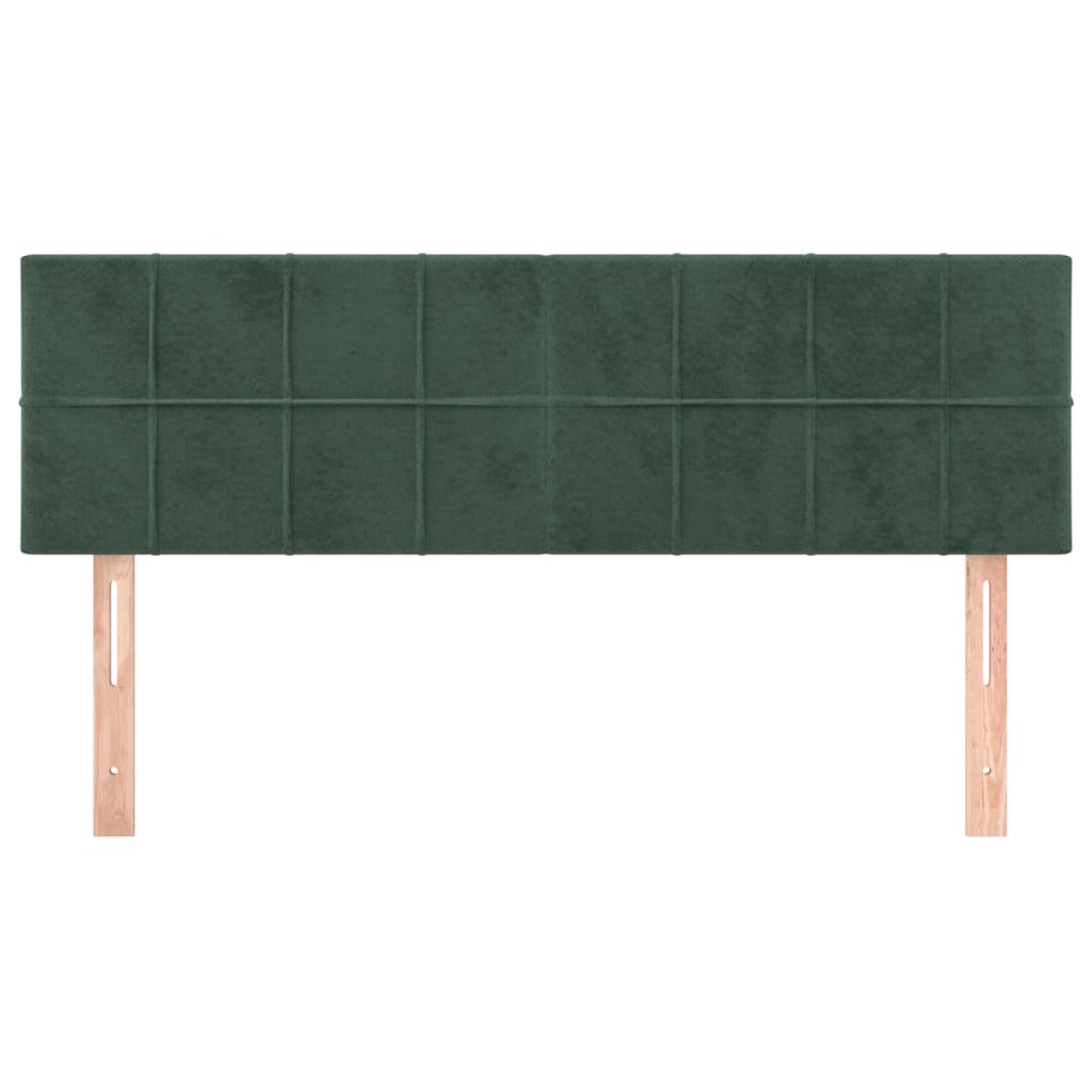 Testiere 2 pz Verde Scuro 72x5x78/88 cm in Velluto - homemem39