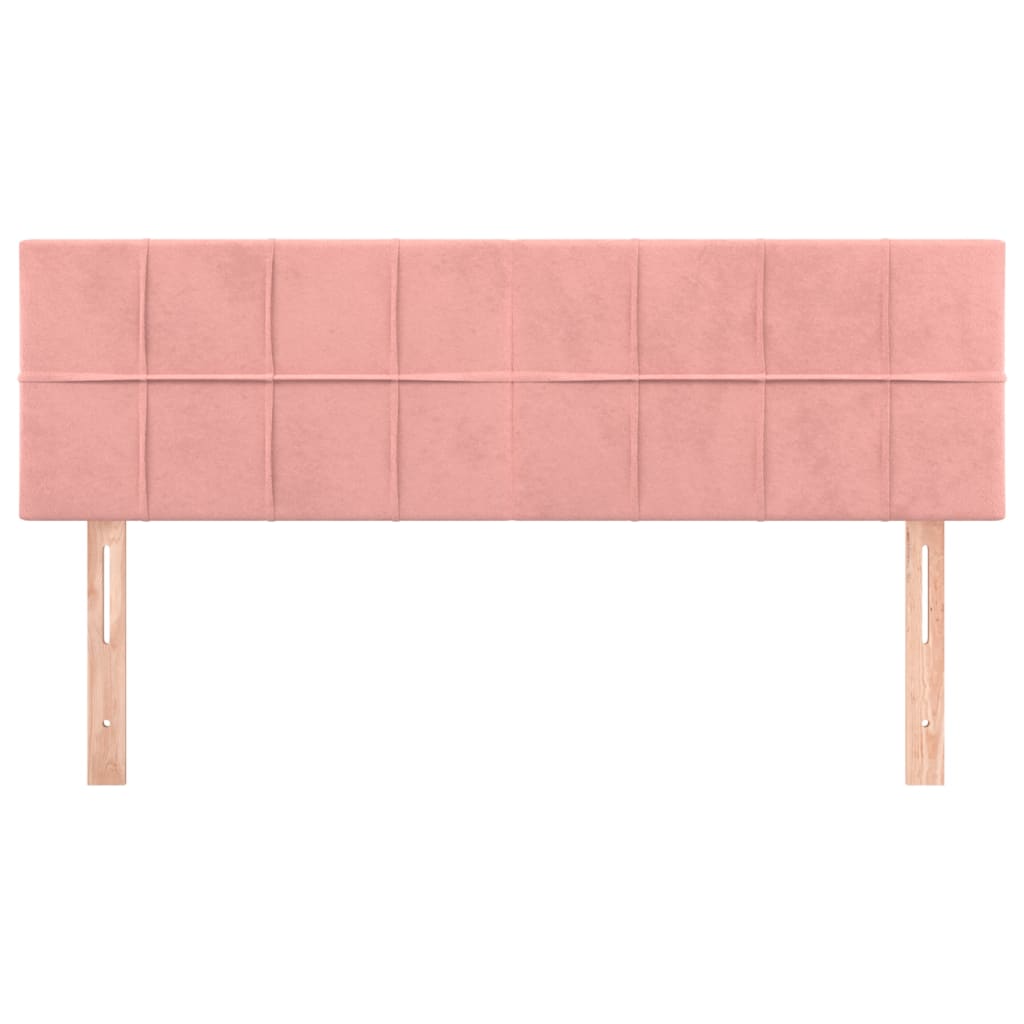 Testiera Rosa 144x5x78/88 cm in Velluto | homemem39