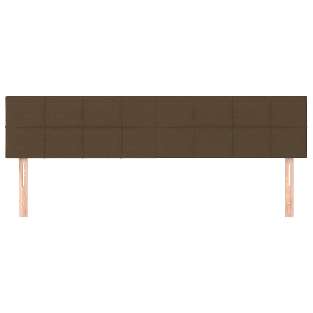 Testiera Marrone Scuro 180x5x78/88 cm in Tessuto | homemem39