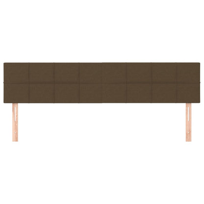 Testiera Marrone Scuro 180x5x78/88 cm in Tessuto | homemem39