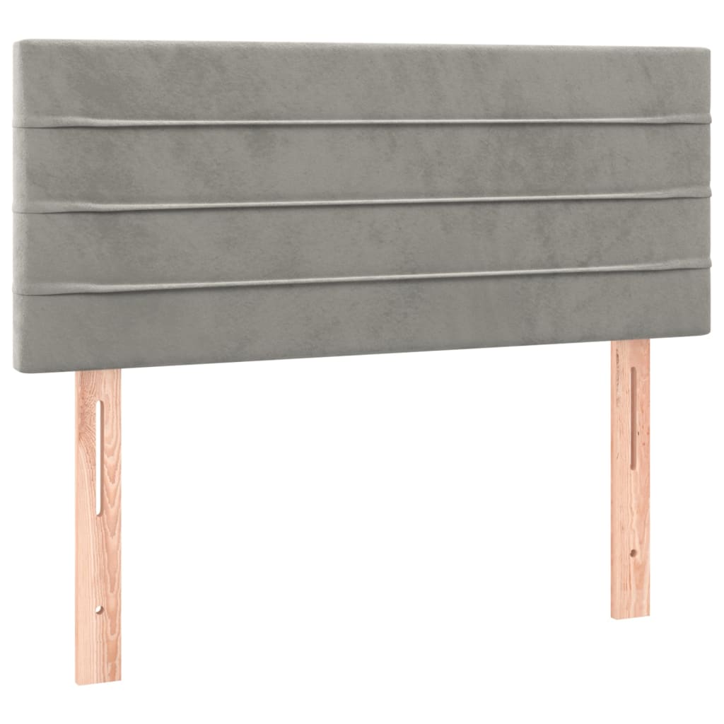 Testiera Grigio Chiaro 80x5x78/88 cm in Velluto | homemem39