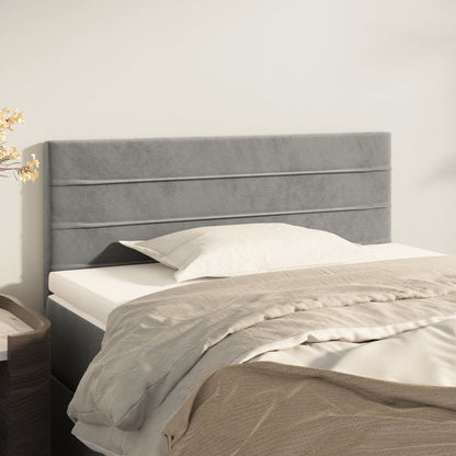 Testiera Grigio Chiaro 80x5x78/88 cm in Velluto | homemem39