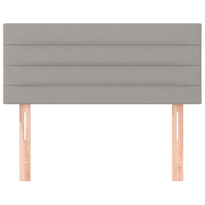 Testiera Grigio Chiaro 90x5x78/88 cm in Tessuto - homemem39