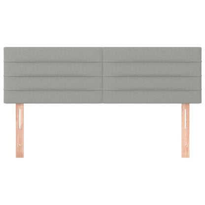 Testiere 2 pz Grigio Chiaro 72x5x78/88 cm in Tessuto - homemem39