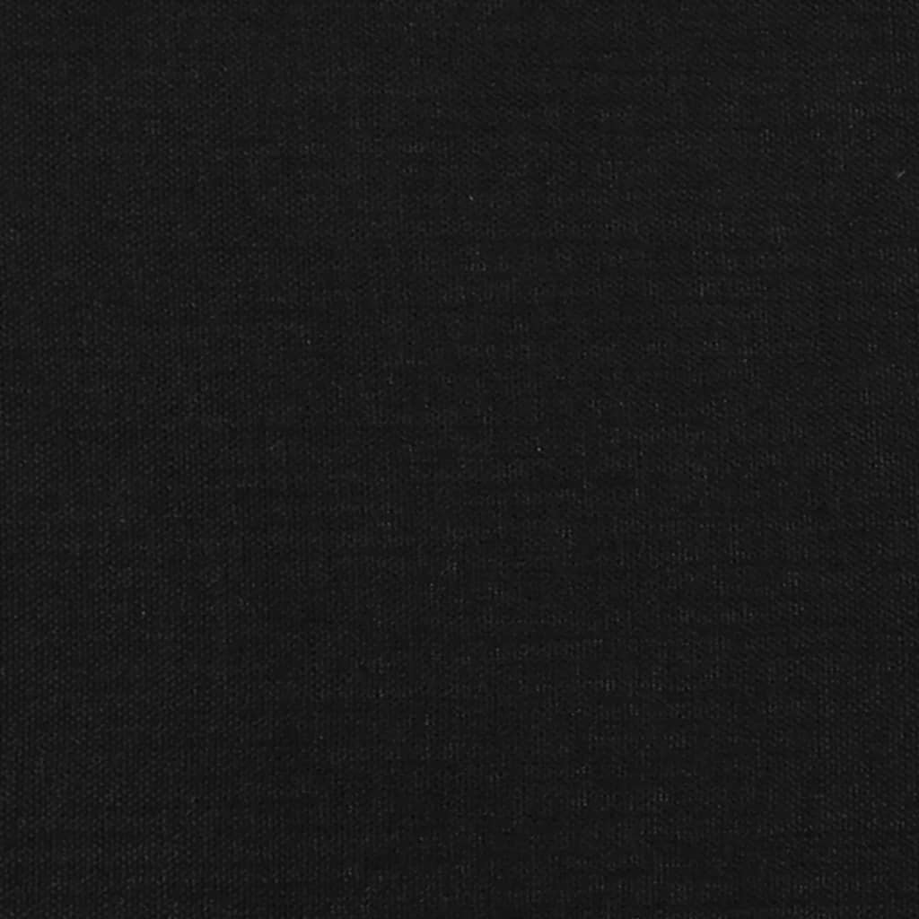 Testiera Nera 144x5x78/88 cm in Tessuto | homemem39