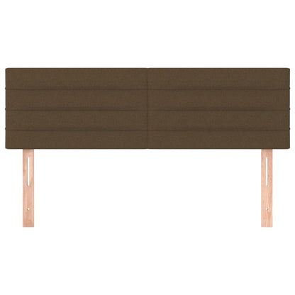 Testiere 2 pz Marrone Scuro 72x5x78/88 cm in Tessuto - homemem39