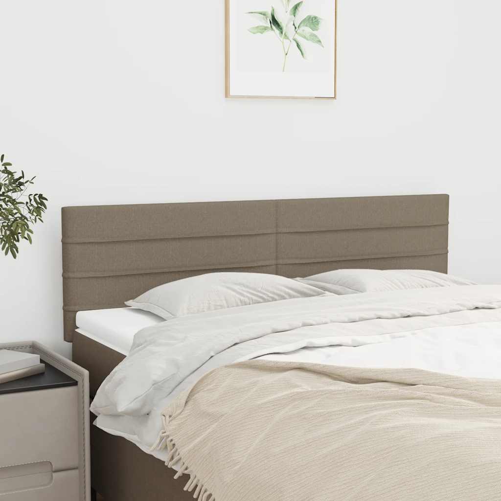 Testiera Tortora 144x5x78/88 cm in Tessuto | homemem39
