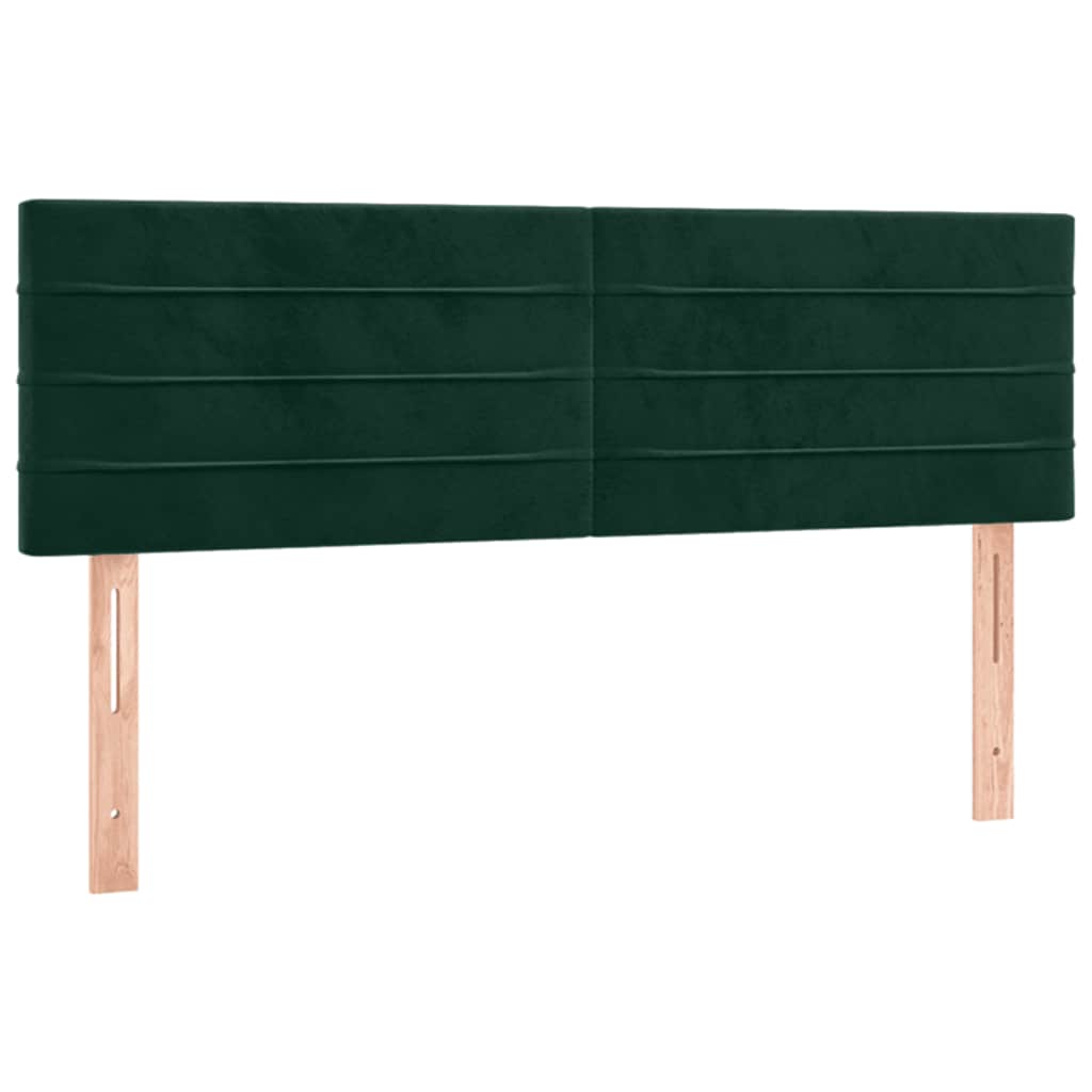 Testiera Verde Scuro 144x5x78/88 cm in Velluto | homemem39
