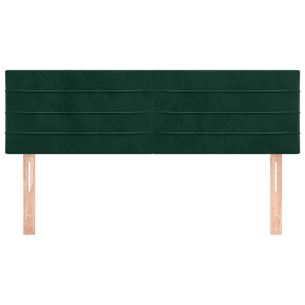 Testiera Verde Scuro 144x5x78/88 cm in Velluto | homemem39