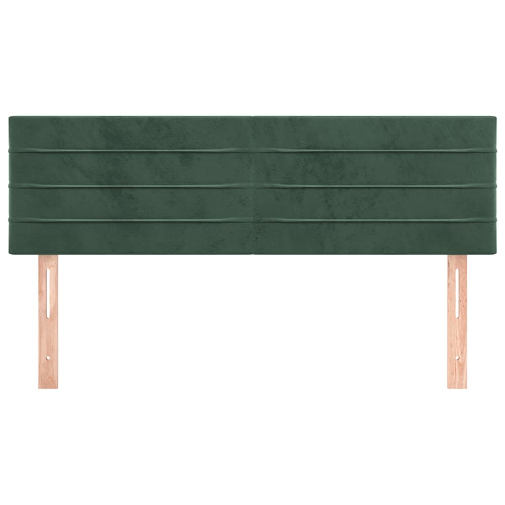 Testiere 2 pz Verde Scuro 72x5x78/88 cm in Velluto - homemem39