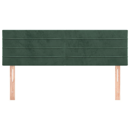 Testiere 2 pz Verde Scuro 72x5x78/88 cm in Velluto - homemem39