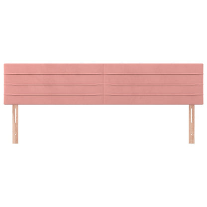 Testiera 2 pz Rosa 80x5x78/88 cm in Velluto - homemem39