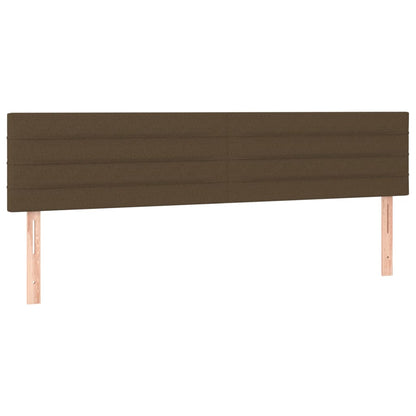 Testiera Marrone Scuro 200x5x78/88 cm in Tessuto | homemem39