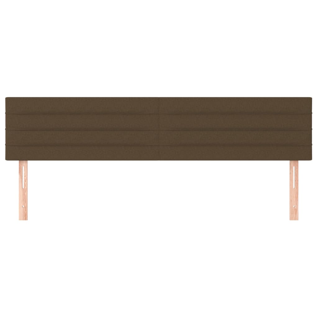 Testiera Marrone Scuro 200x5x78/88 cm in Tessuto | homemem39