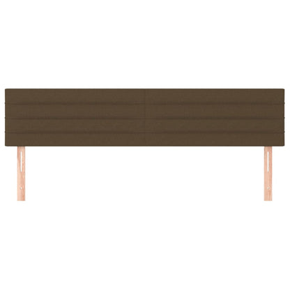 Testiera Marrone Scuro 200x5x78/88 cm in Tessuto | homemem39