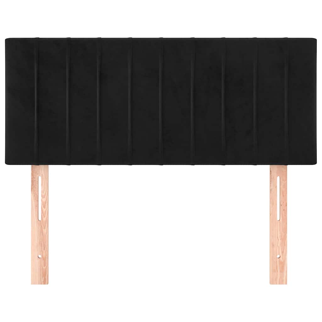Testiera Nera 100x5x78/88 cm in Velluto | homemem39